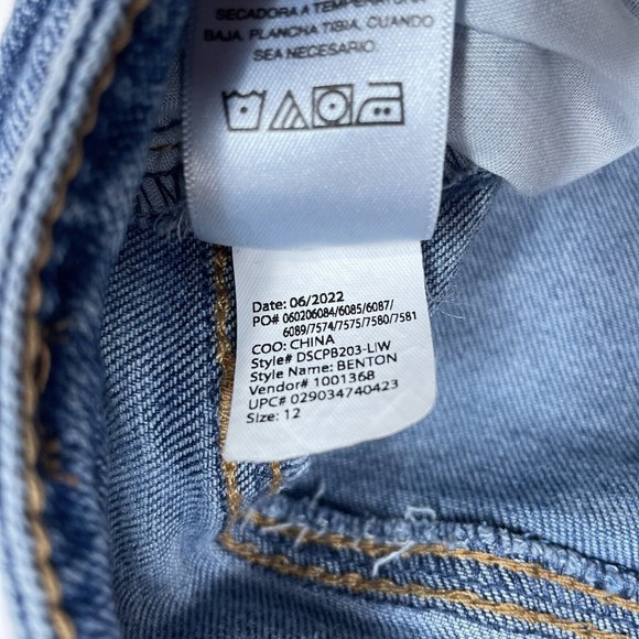 Scoop Retro Trouser Jeans Womens Size 12 Y2K Baggy Benton Stretch Straight Denim - Picture 8 of 11